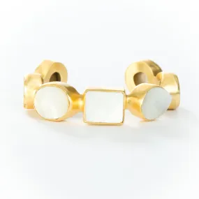 Adele Single Cuff (Mother-Of-Pearl White)