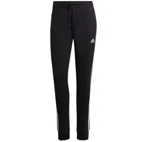 adidas Essentials 3 Stripes French Terry Cuffed Joggers - Womens - Black/White