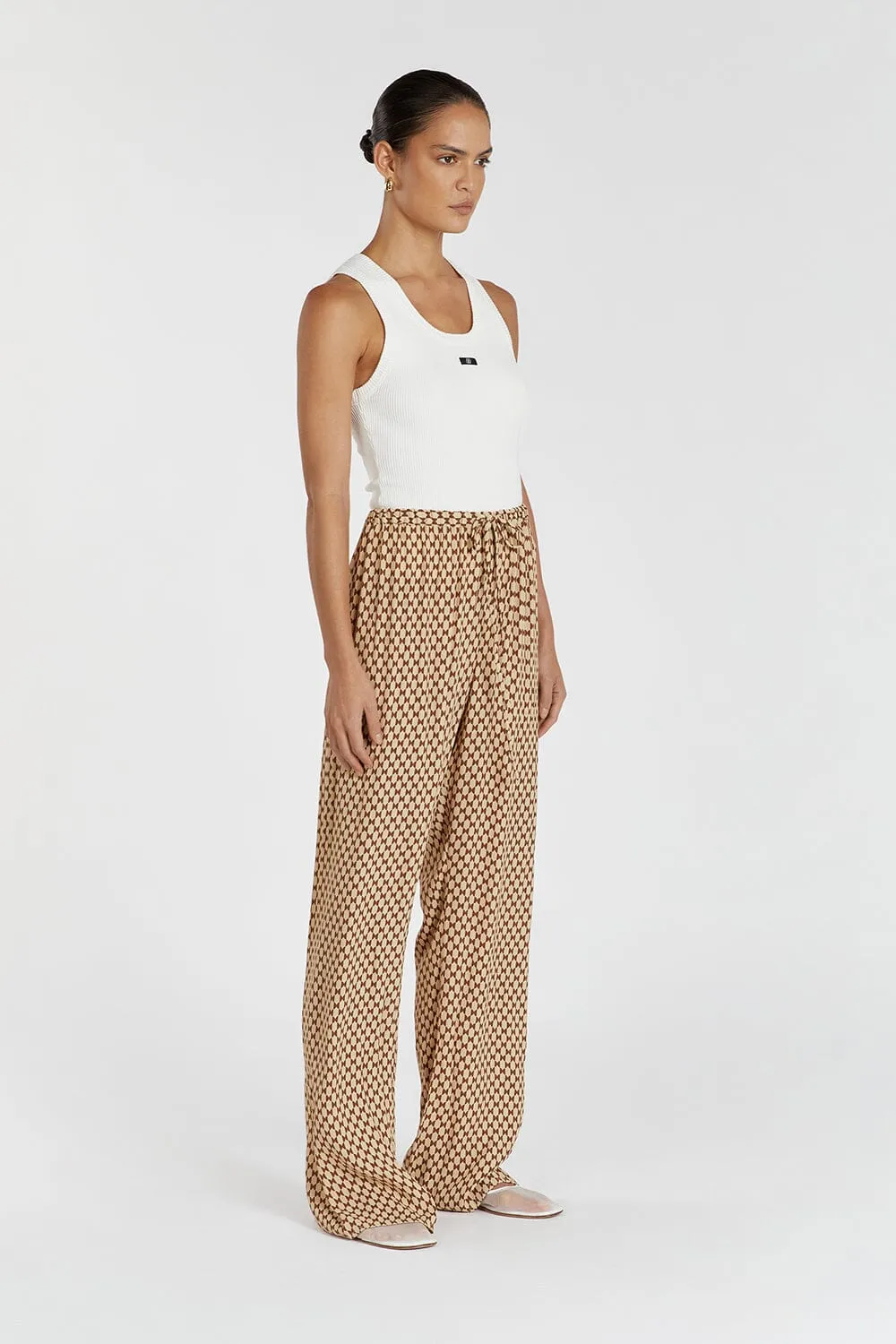 ADRIEN WHEAT DRAWSTRING PANT