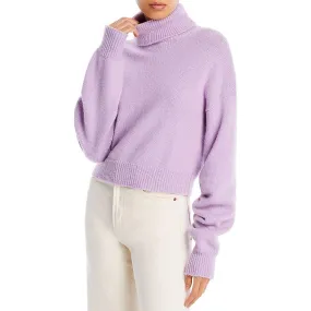 A.L.C. Womens Taryn Wool Blend Ribbed Trim Pullover Sweater