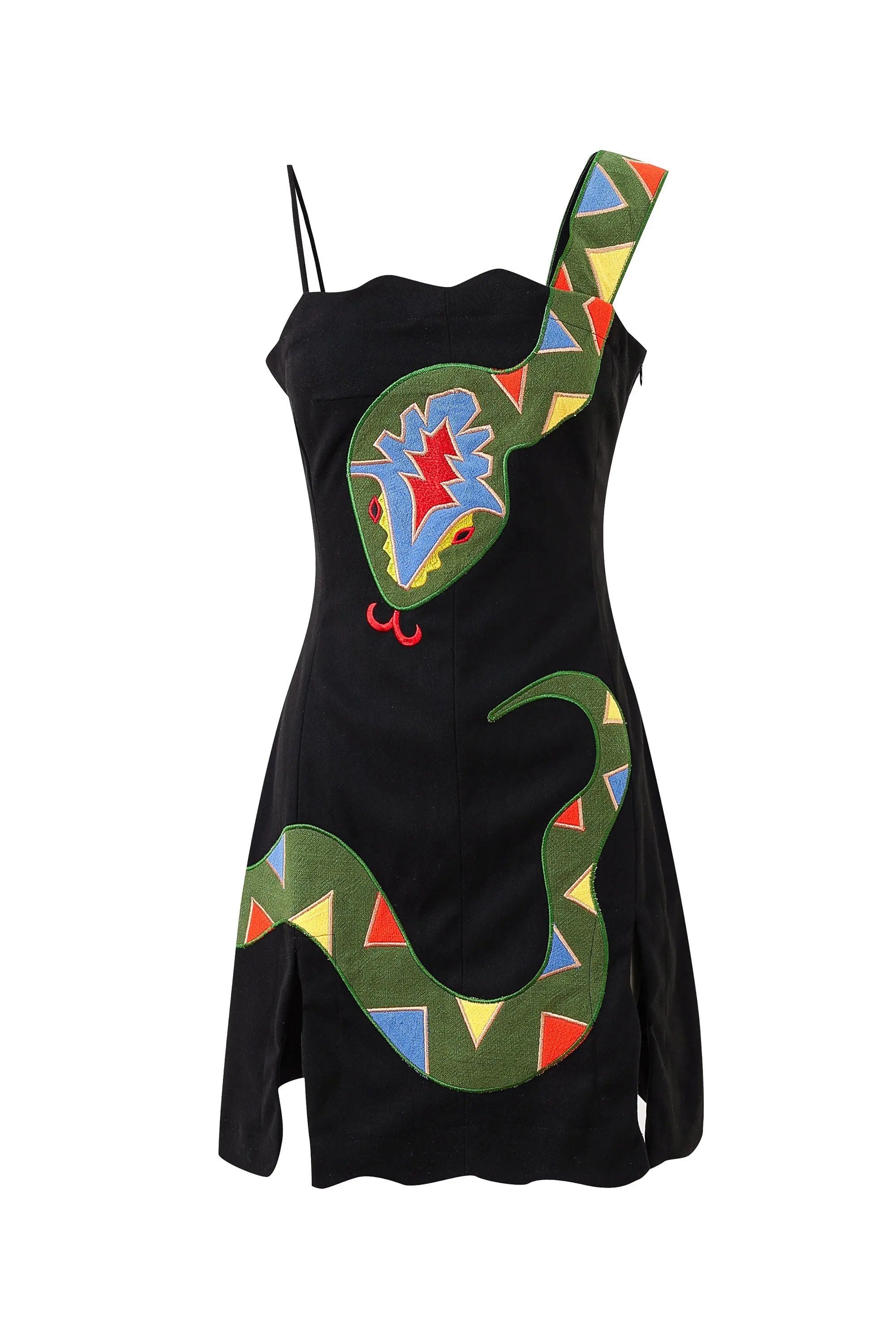 Black Snake Mini Dress