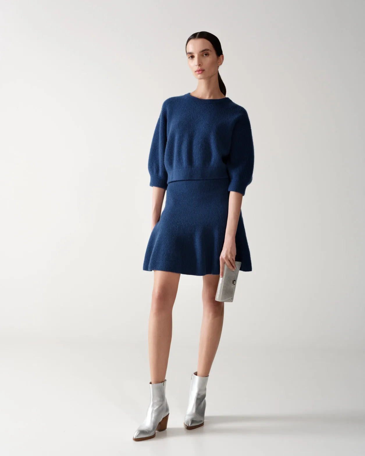 Boxy Cashmere Knit Sweater