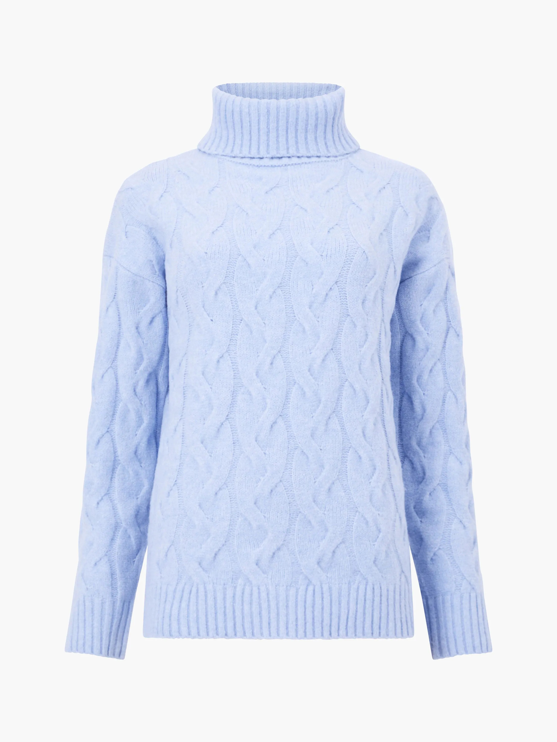 Cable Knit Roll Neck Jumper