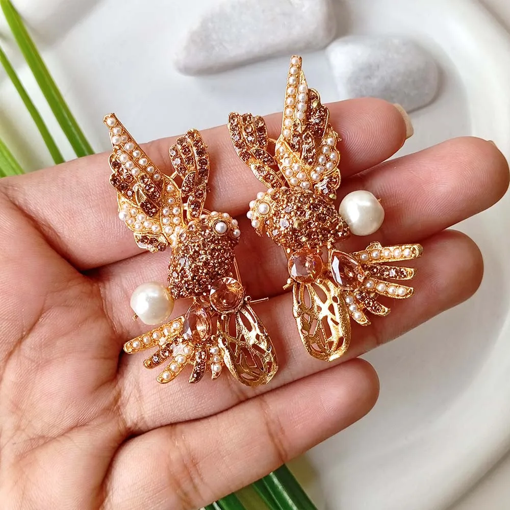 Cuckoo Earrings (Champagne)