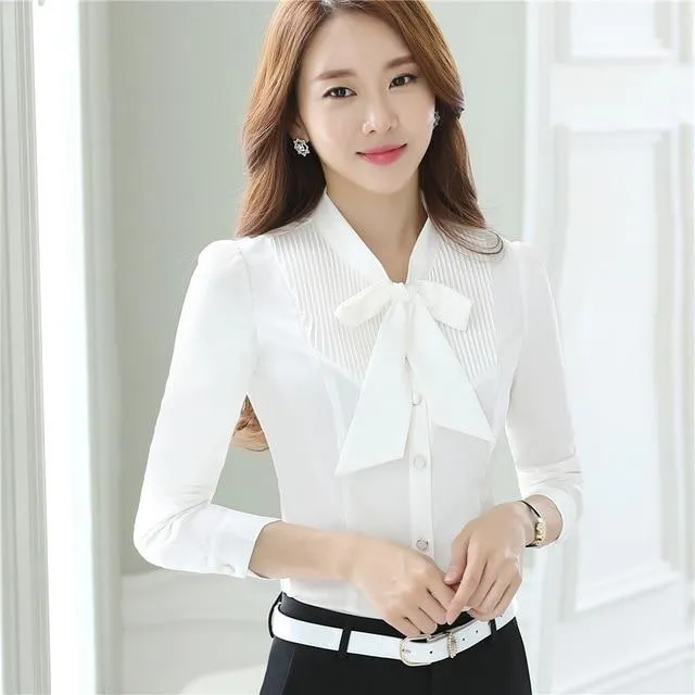 Dushicolorful Spring New professional  blouses