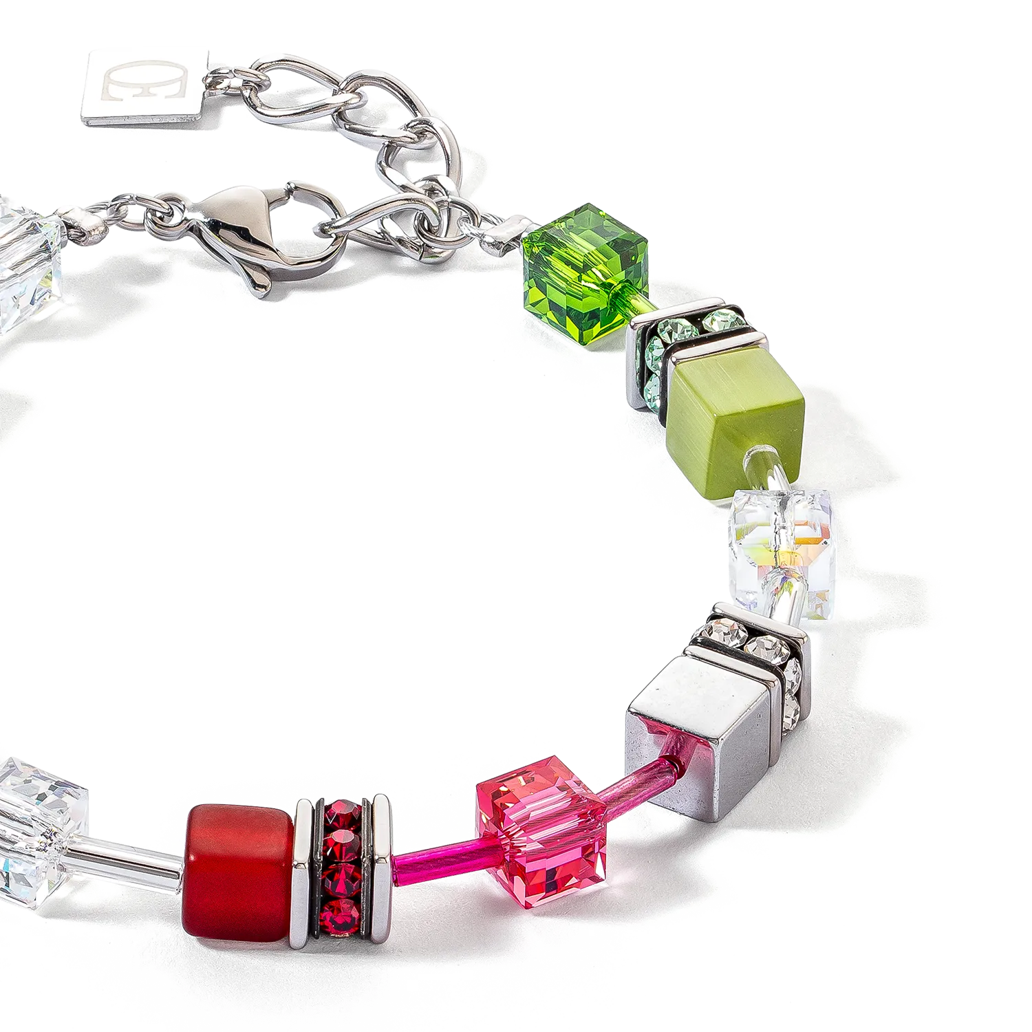 GeoCUBE® Iconic bracelet red-green