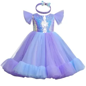 Girl Sequin Cake Dress