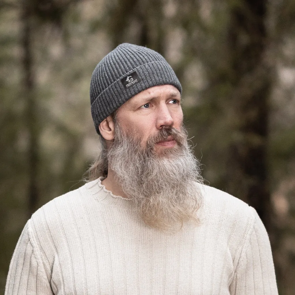 Grimfrost Watch Cap, Grey Merino Wool