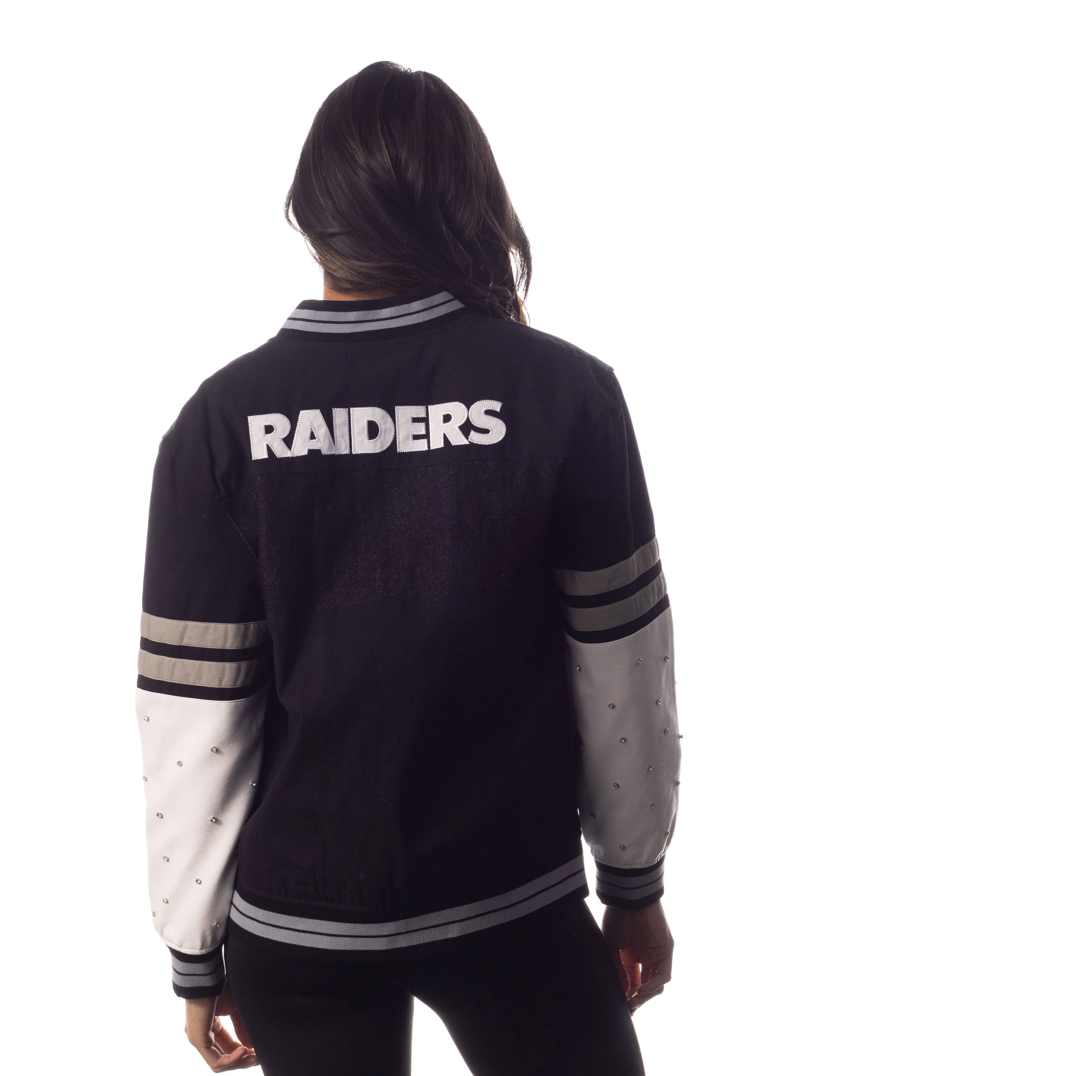 Las Vegas Raiders Womens Multi Vintage Bomber