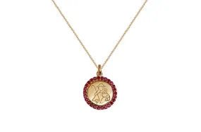 Medal Divine Shepherdes | Divina Pastora Gold & Ruby