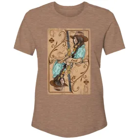 "Lady Luck" Light Brown T-shirt