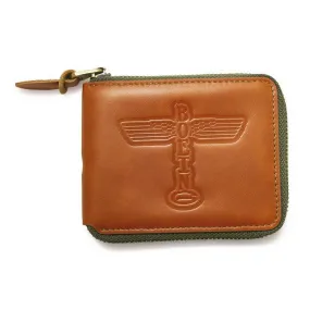 Red Canoe Boeing Leather Zip Wallet