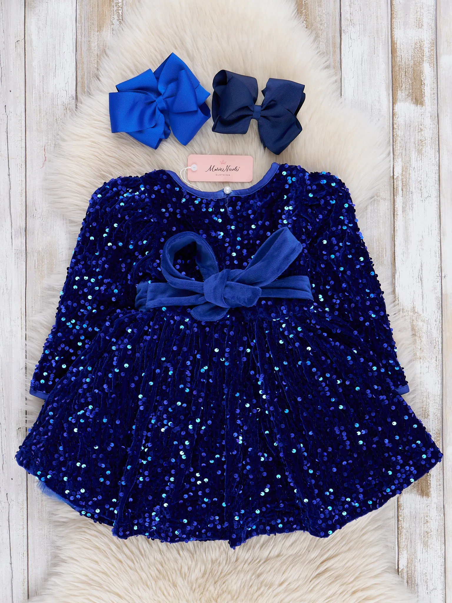 Sapphire Sparkle Sequin Dress