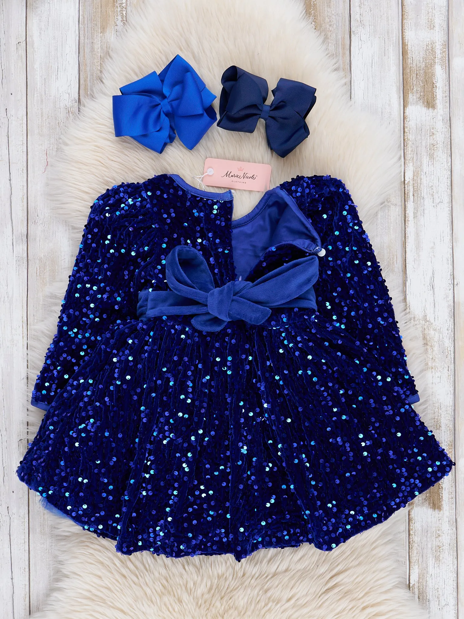 Sapphire Sparkle Sequin Dress