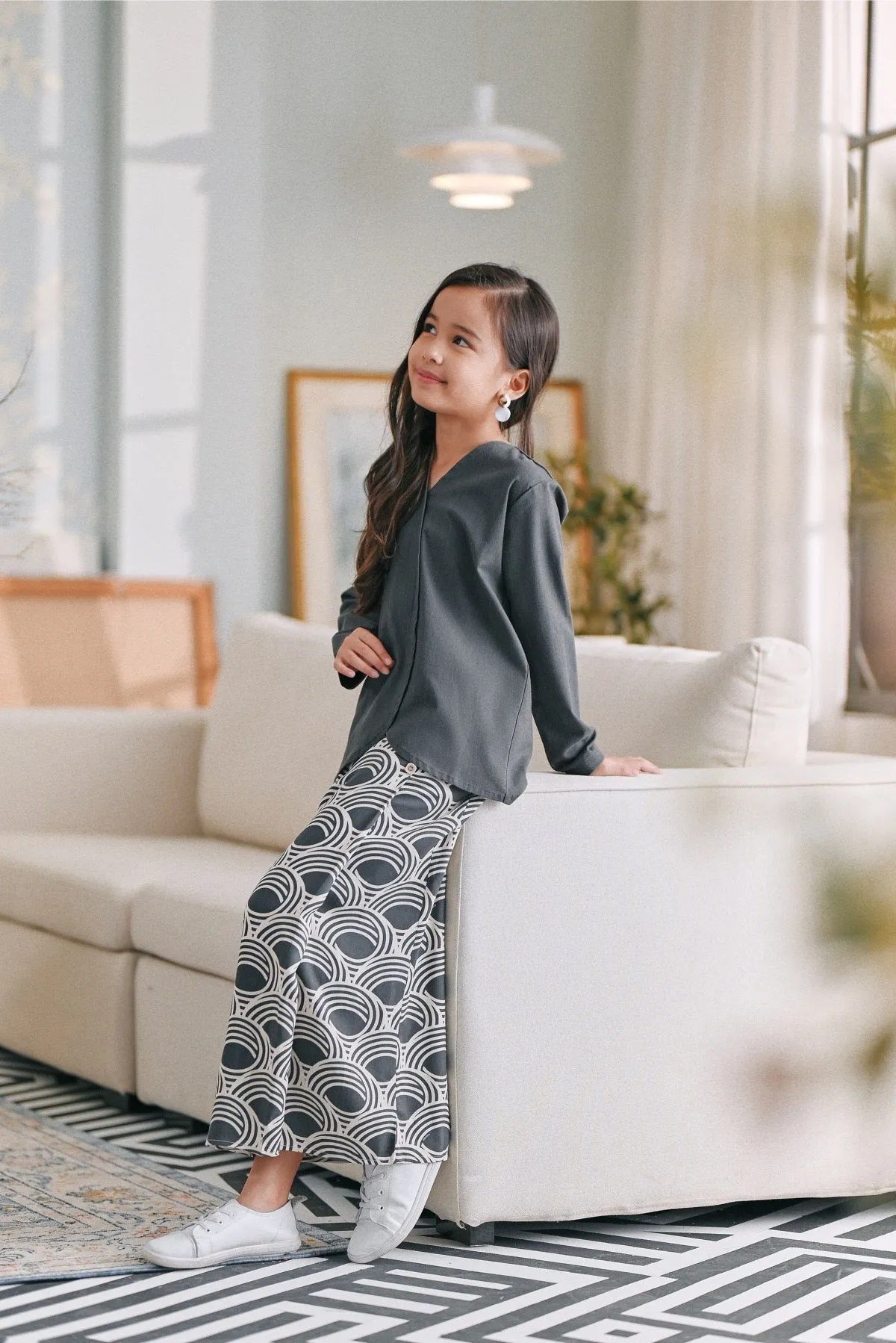 The Caya Bintang Folded Skirt - Echo