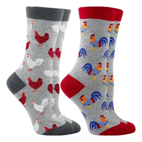 WHD Hens & Roosters Socks 2-Pack or 1-Pack